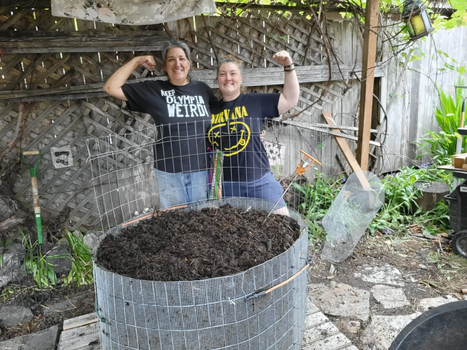 Hands-on compost building